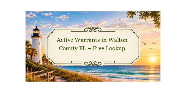 Active Warrants in Walton County FL – Free Lookup